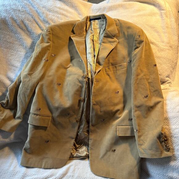 Bergdorf Goodman Other - Hickey Bergdorf Goodman vintage dog corduroy blazer size 44 Regular